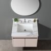 Vanity Top With Undermount Sink And Backsplash - White Marble - Image 2