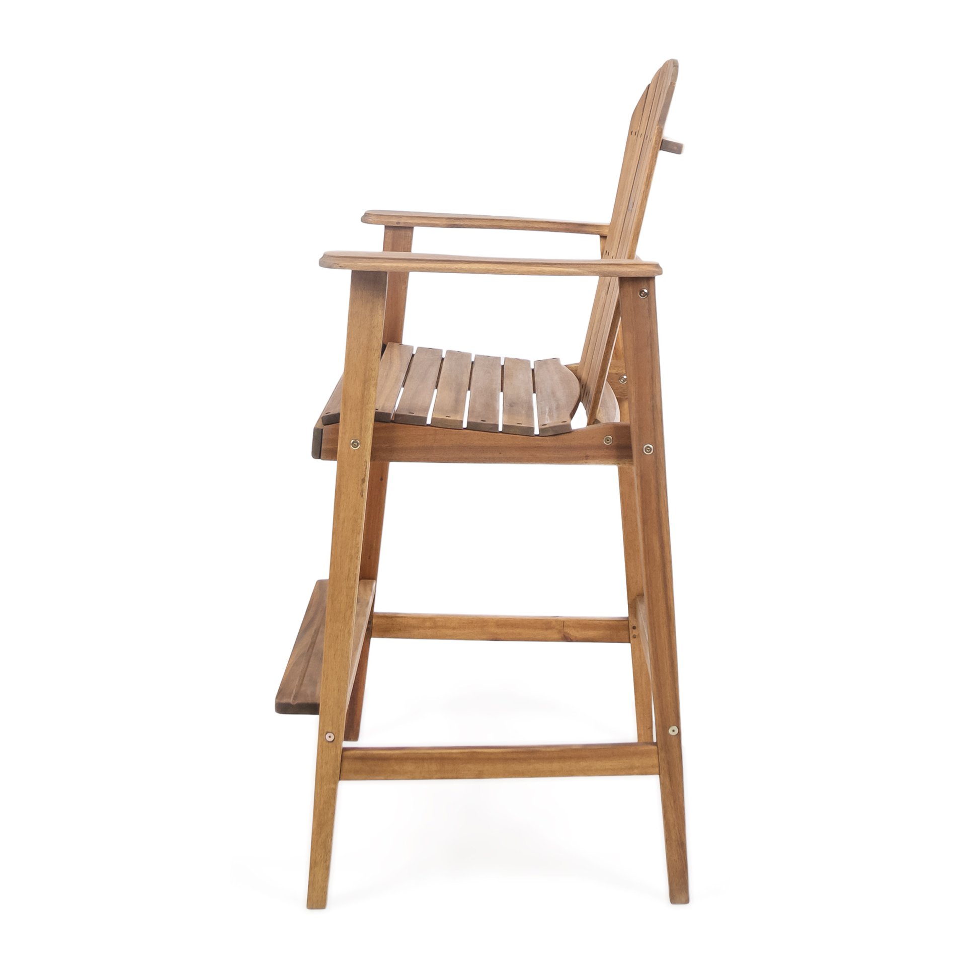 Outdoor Adirondack Barstools (Set of 2) - Natural Stained - Image 11