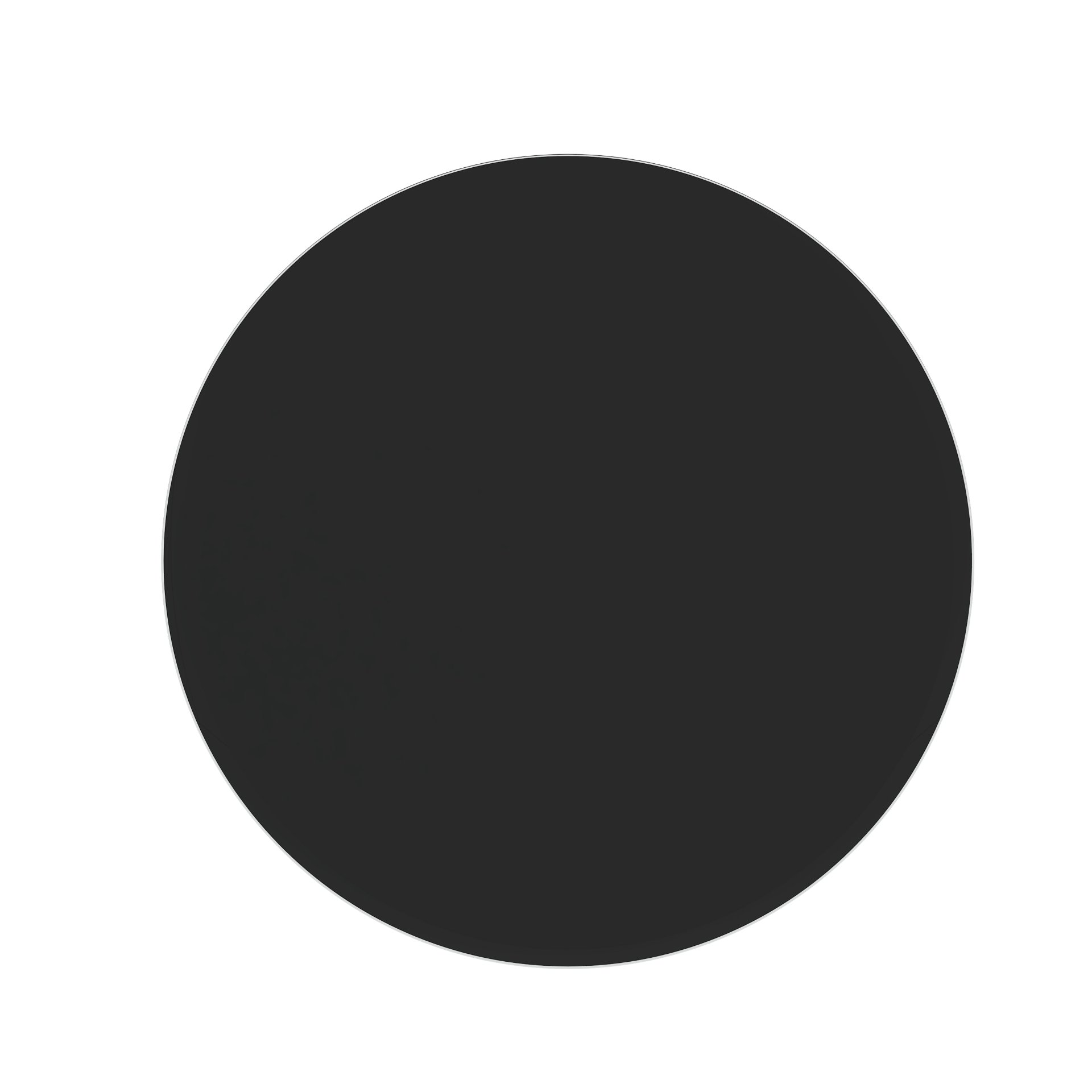 28" Round Tempered Glass Table Top Glass 2 / 5" Thick Beveled Polished Edge - Black - Image 5