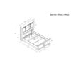 Avery - Full Bed With Bookcase Headboard, Low Profile Design, 5 Piece Set Includes Bed, Dresser, Chest, Nightstand And Mirror - Beige - Image 3