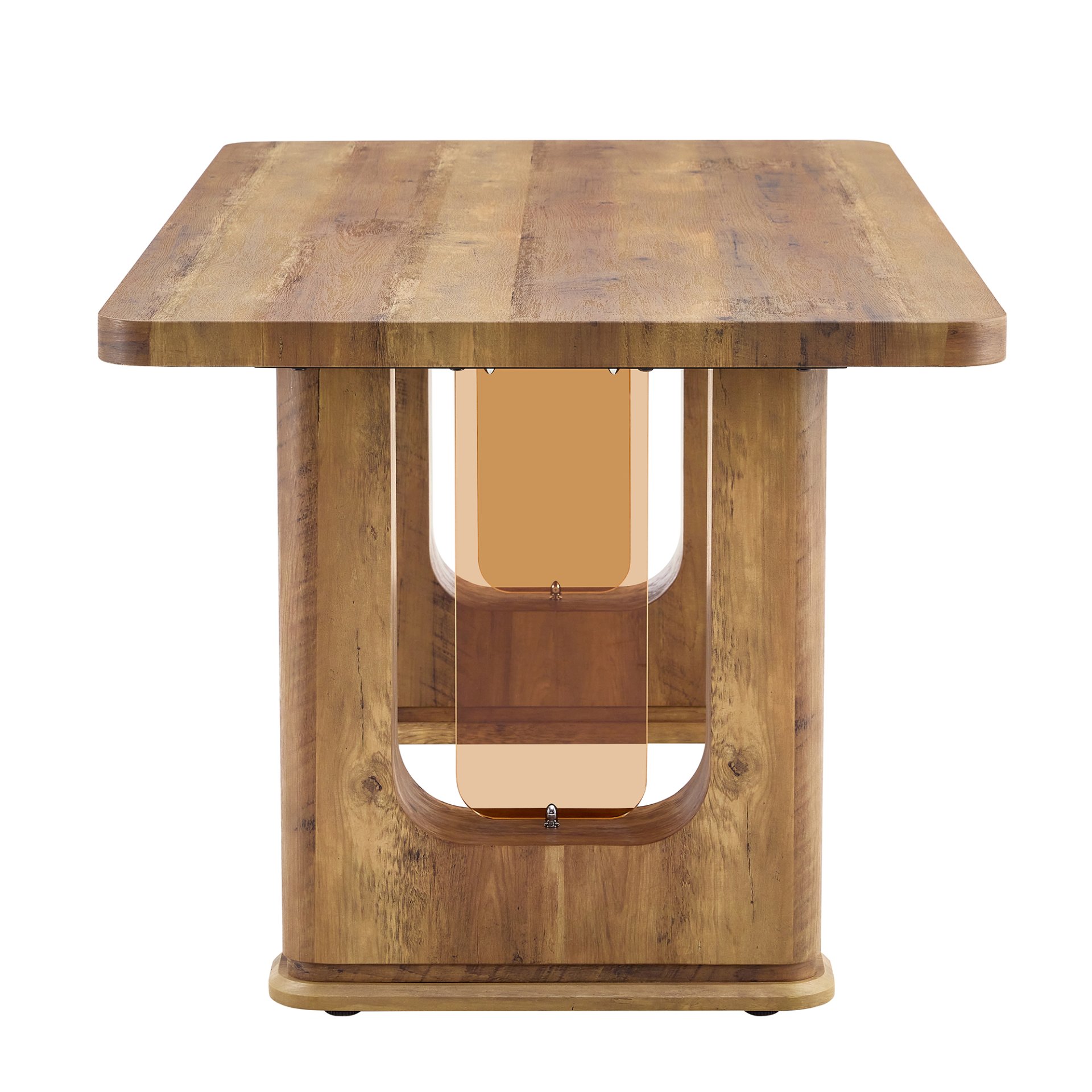 Stylish Wood Color Textured Dining Table Material With Wood Grain Stickers - Transparent / Wood - Image 8