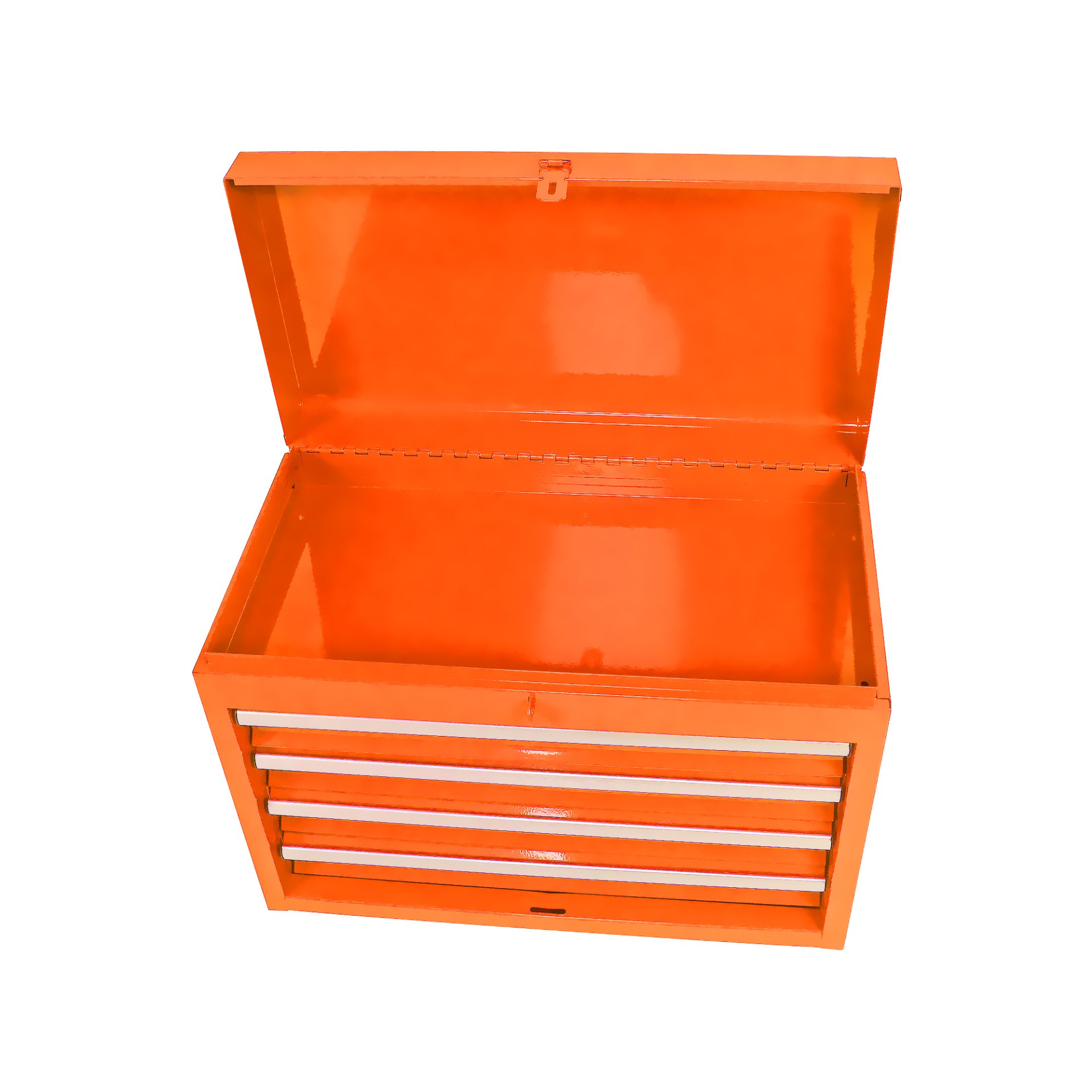 Rolling Tool Chest, 5 Drawer Tool Box Organizer With Lockable Wheels & Sliding Drawers & Detachable Top & Adjustable Shelf, Tool Storage Cabinet For Garage Workshop - Orange - Image 11