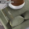3 Seat Sofa, Convertible Deep Seat Sofa Lounge Chair For Living Room - Green - Image 6