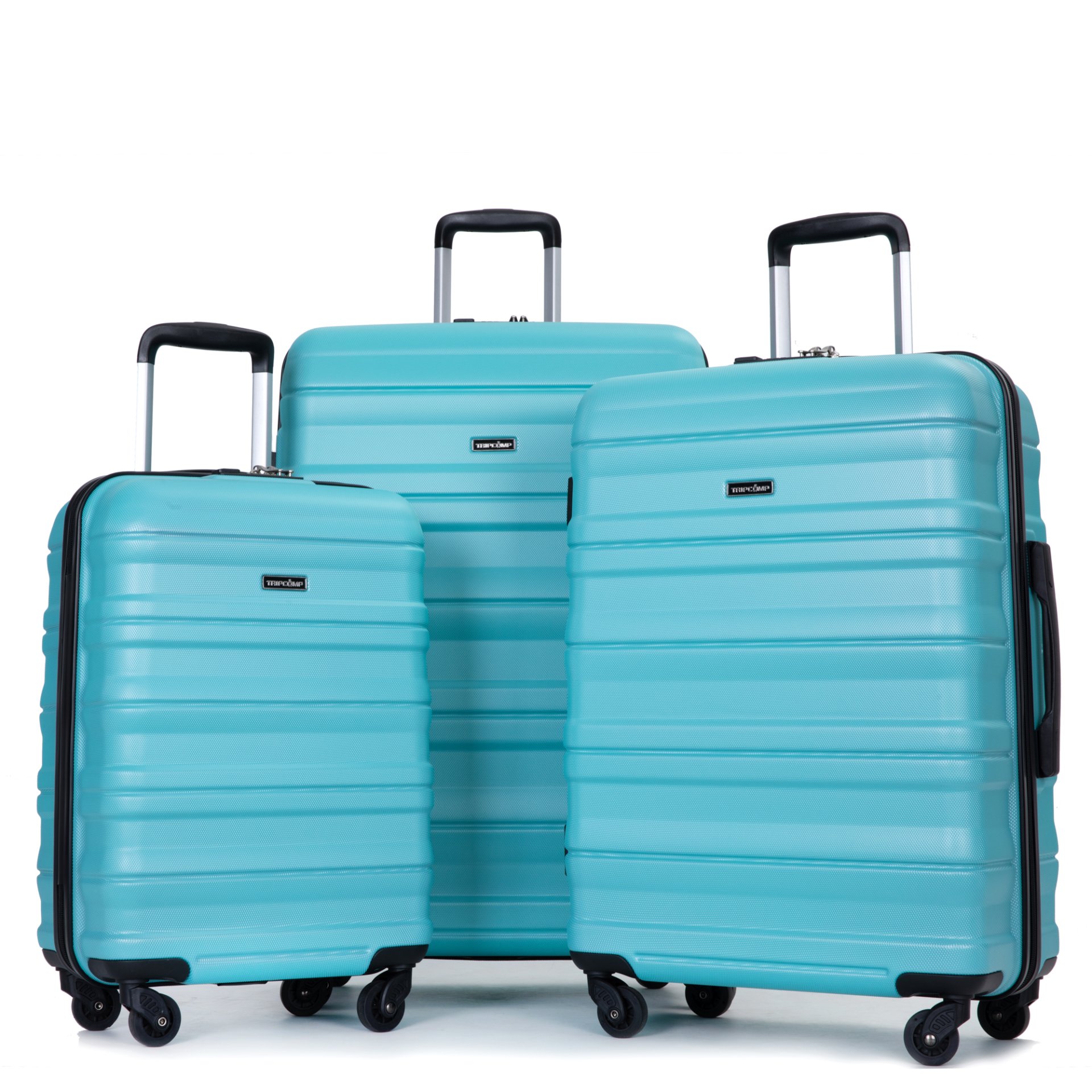Expandable 3 Piece Luggage Sets Pc Lightweight & Durable Suitcase With Two Hooks, Spinner Wheels, Tsa Lock, (21/25/29) - Aqua Blue - Image 12