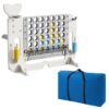 4 To Score Giant Game Set With Mesh Bag & Jumbo Connect 4 - White / Gray - Image 12