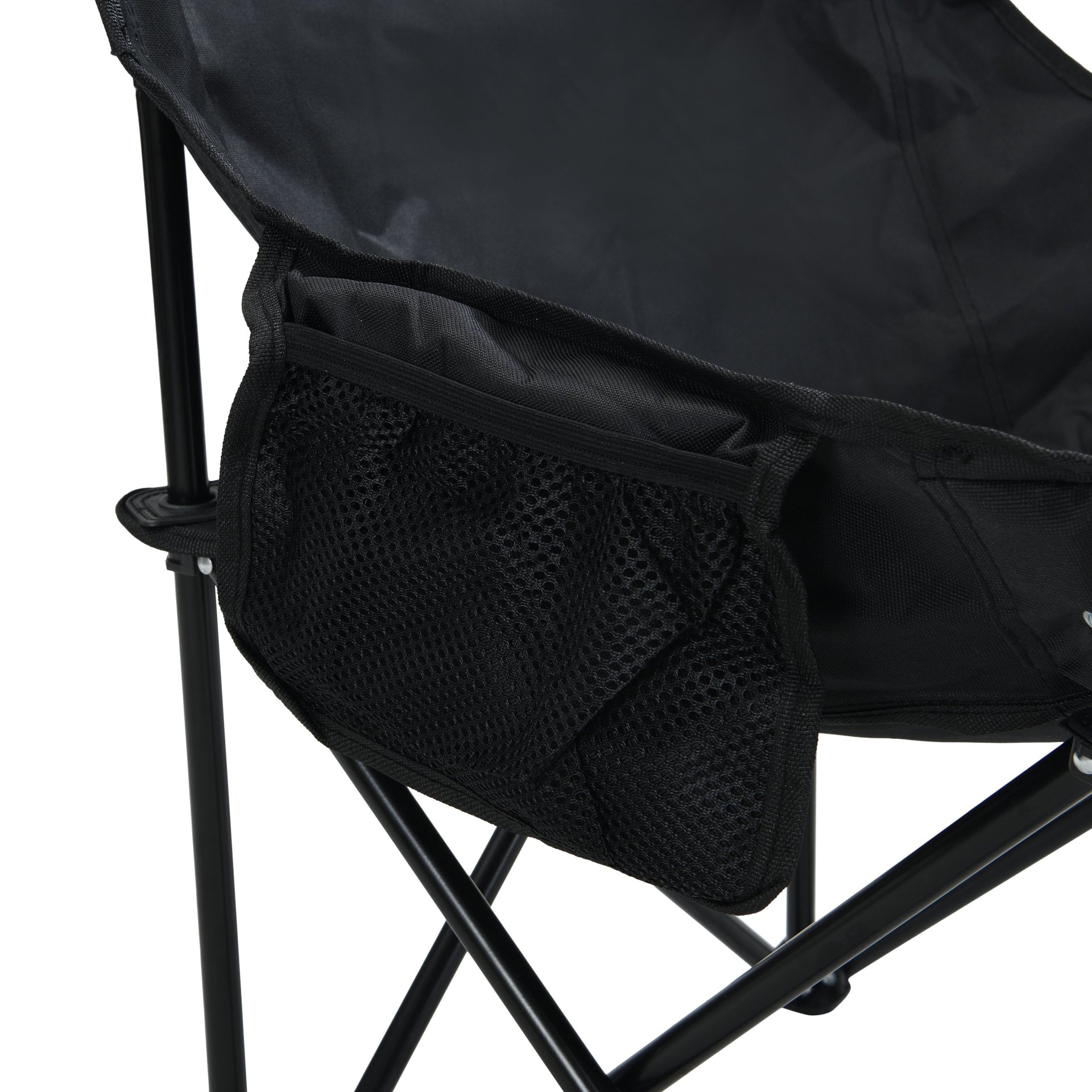 Outdoor Camping Chairs Folding Portable With Carry Bag (Set of 2) - Black - Image 13