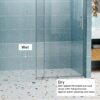 Frameless Soft Closing Shower Door, 1 / 4" (6Mm) Tempered Glass Single Sliding With Explosion Proof Coating - Chrome - Image 7