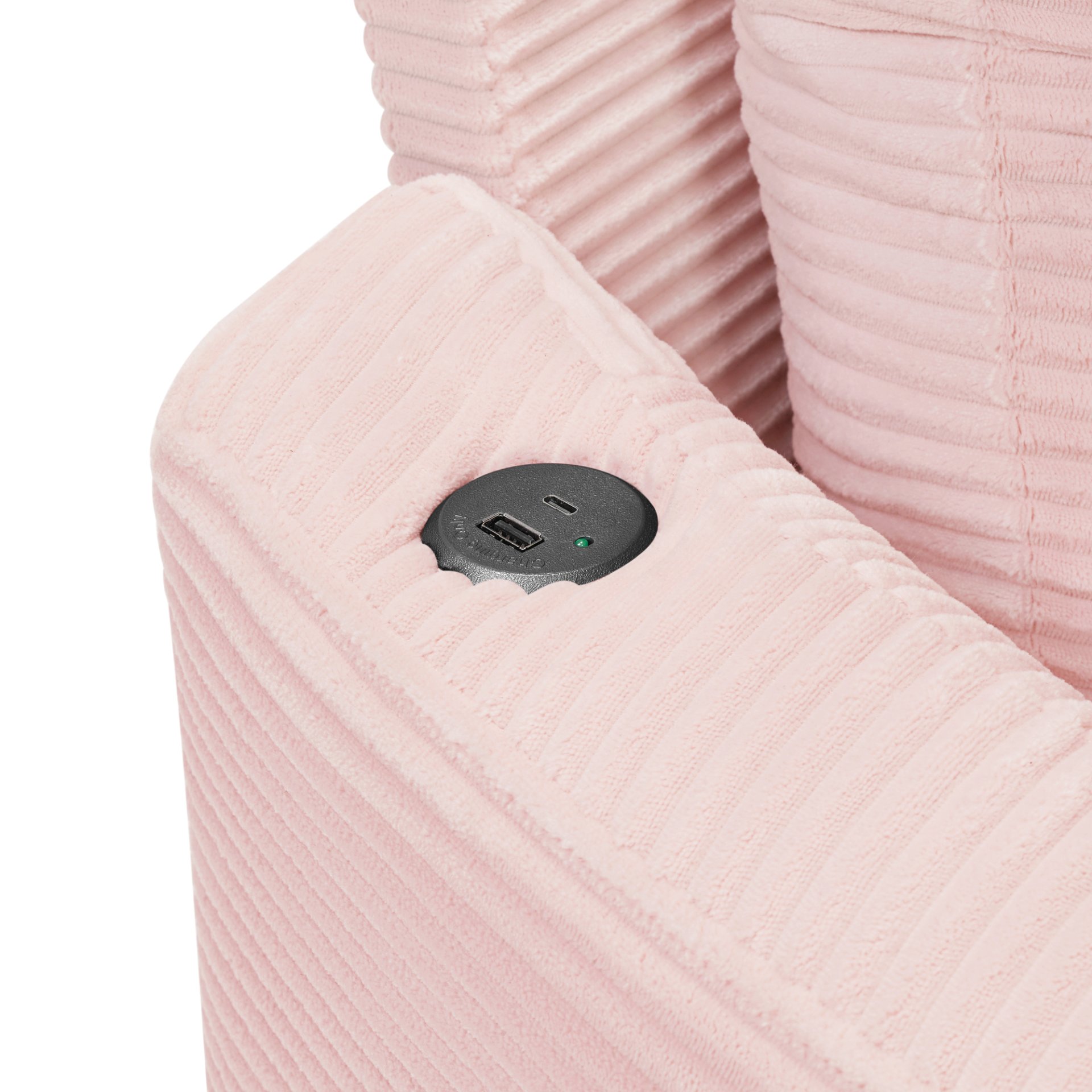 Oversized Double Chaise Lounge Sofa - Pink - Image 13