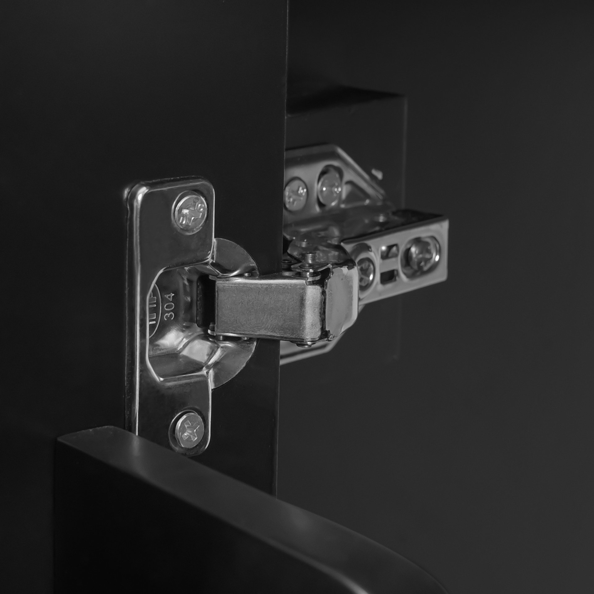 Bathroom Vanity With Integrated Undermount Sinks, Soft Close Doors, Divided Drawer, And Double Layer Door Shelf - Black - Image 18