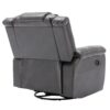 360° swivel And Rocking Home Theater Recliner Manual Recliner Chair With Wide Armrest For Living Room - Gray - Image 19