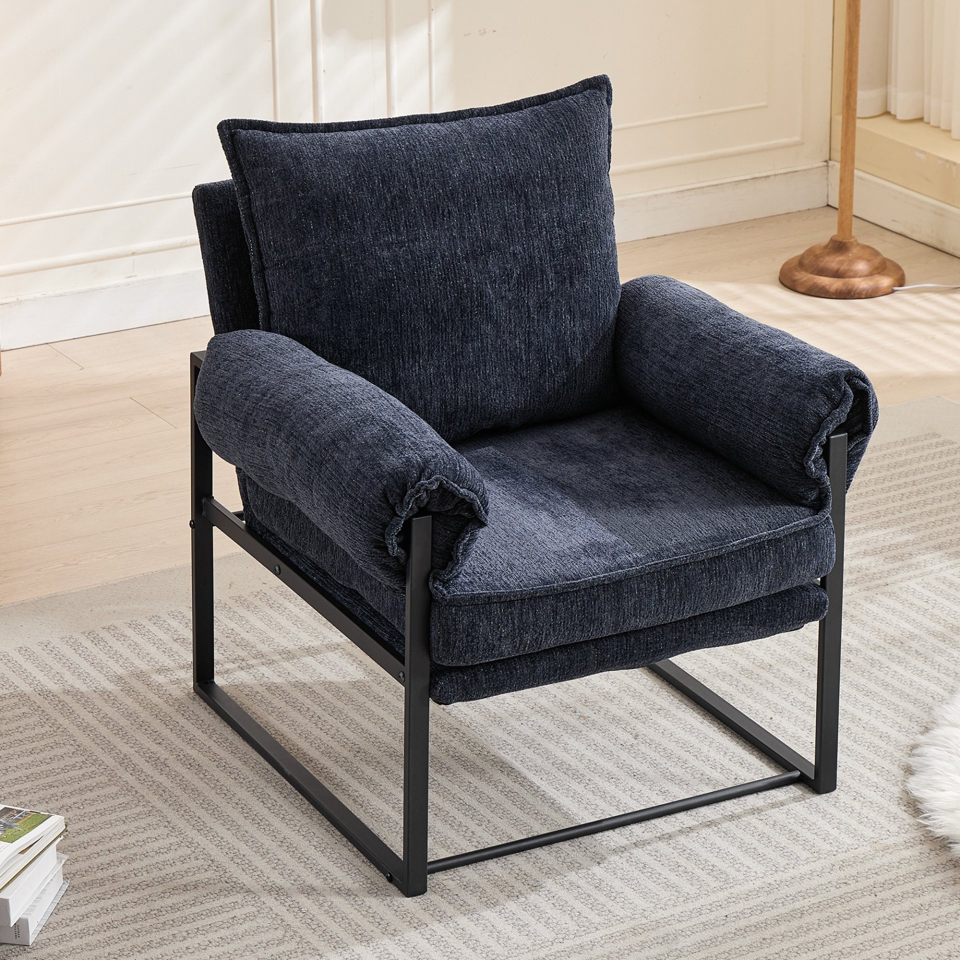 Adjustable Frame Sofa - Dark Blue - Image 7