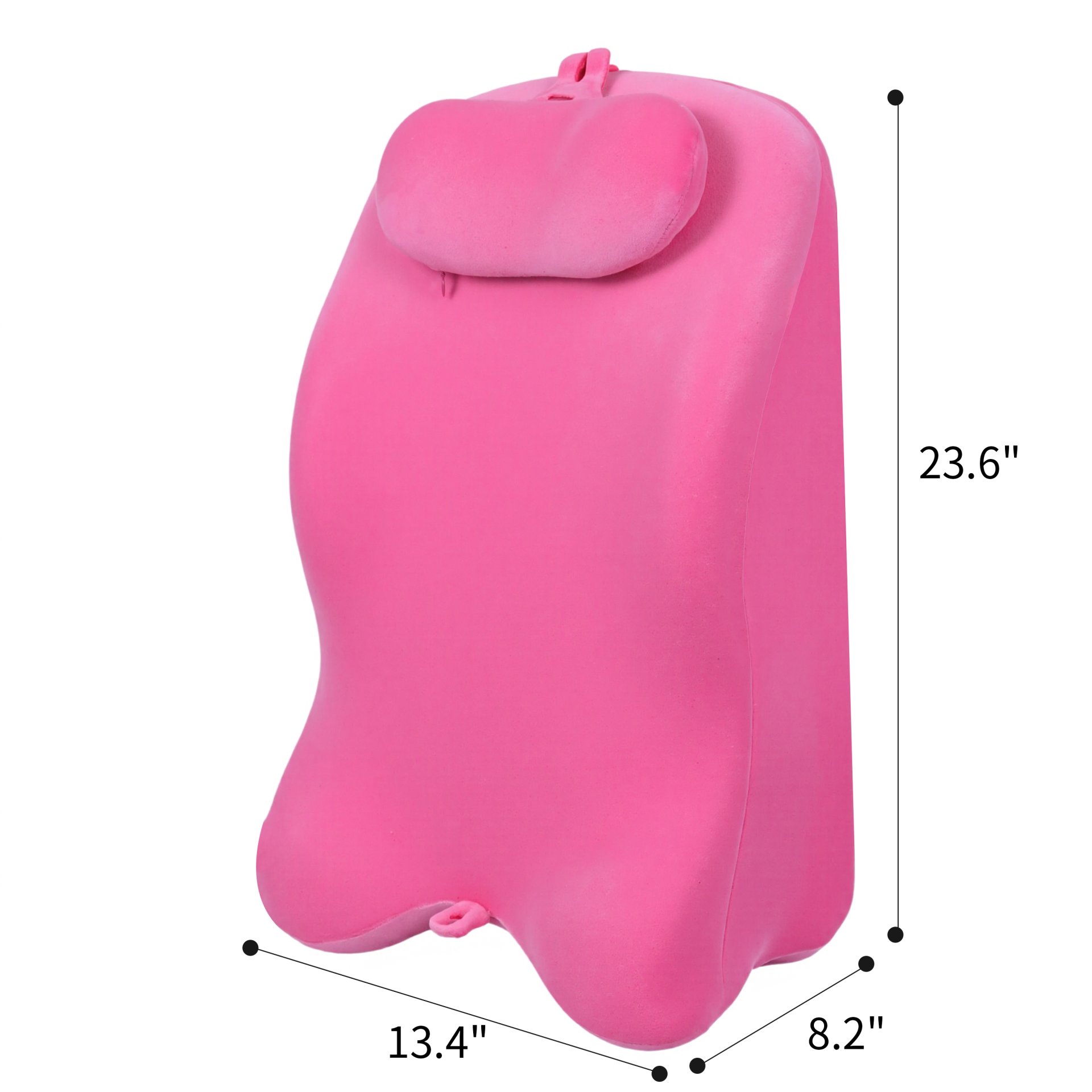 Ergonomic Spinal Posture Support Bed Pillow - Pink - Image 3