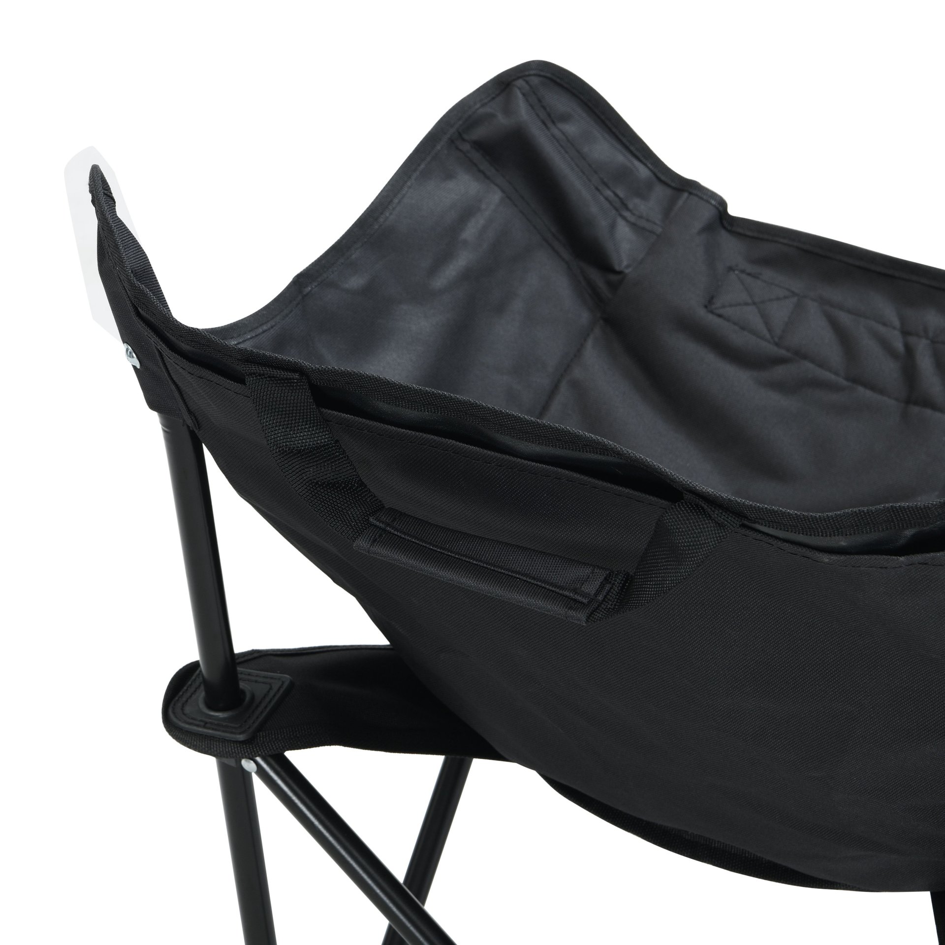 Outdoor Camping Chairs Folding Portable With Carry Bag (Set of 2) - Black - Image 12