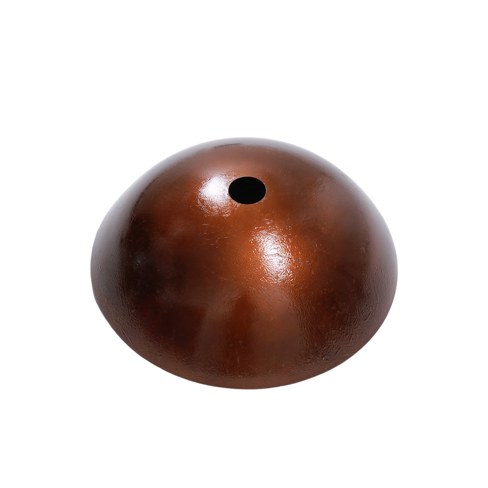 Vessel Bathroom Sink With Pop Up Drain, Round Bowl For Vanity Smooth - Brown - Image 7