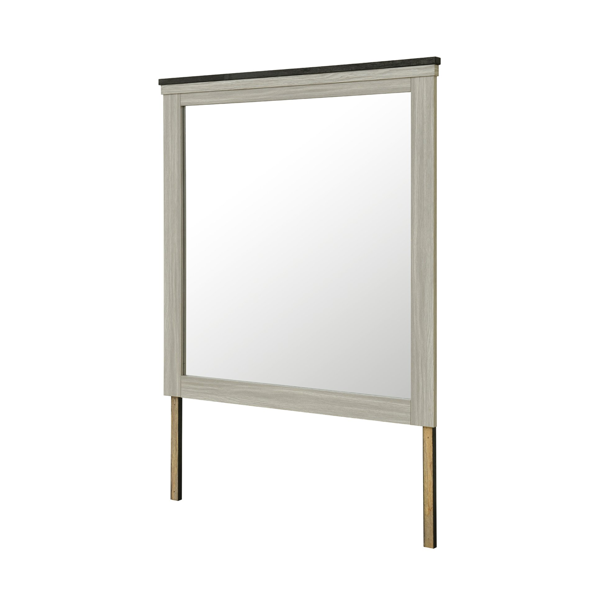 Augusta - Mirror With Sleek Frame, Large Scale Mirror For Dresser - Beige Brown - Image 5