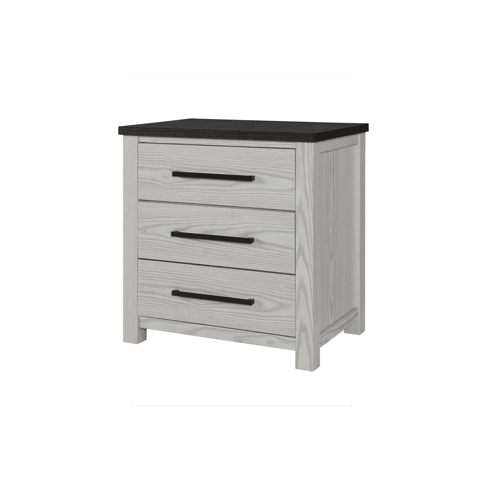 Avery - Nightstand With Top Spacious Drawers, Block Feet - Beige - Image 5