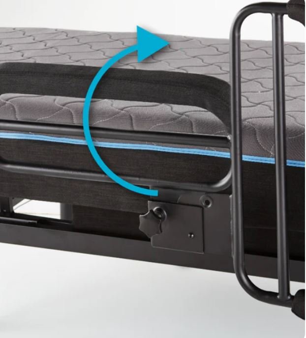 Adjustable Sleep To Stand Bed With Convenient Lift Assist Txl - Blue - Image 5