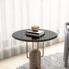 24" Round Tempered Glass Table Top Glass 2 / 5" Thick Beveled Polished Edge - Black - Image 2