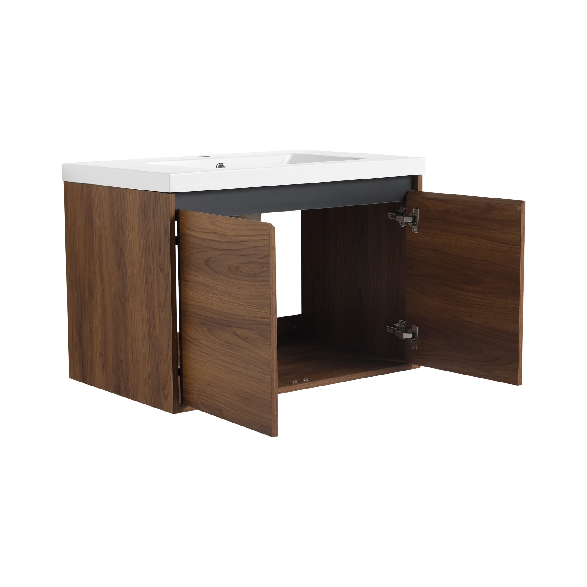 Bathroom Vanity With Resin Countertop Sink - Brown - Image 12