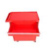 Rolling Tool Chest, 5 Drawer Tool Box Organizer With Lockable Wheels & Sliding Drawers & Detachable Top & Adjustable Shelf, Tool Storage Cabinet For Garage Workshop - Red - Image 10