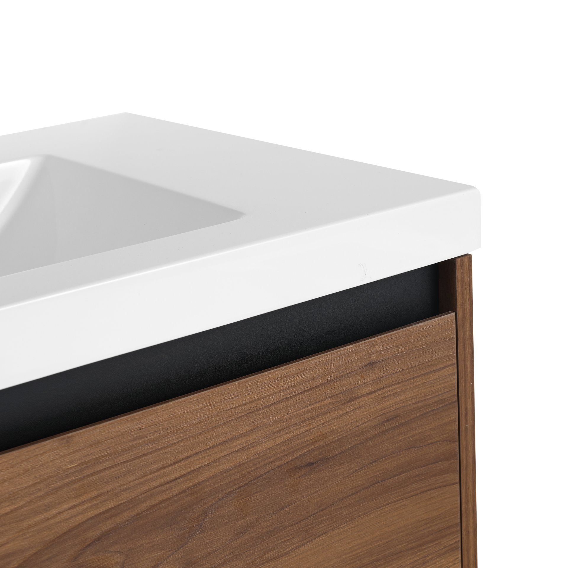 Bathroom Vanity With Resin Countertop Sink - Brown - Image 14