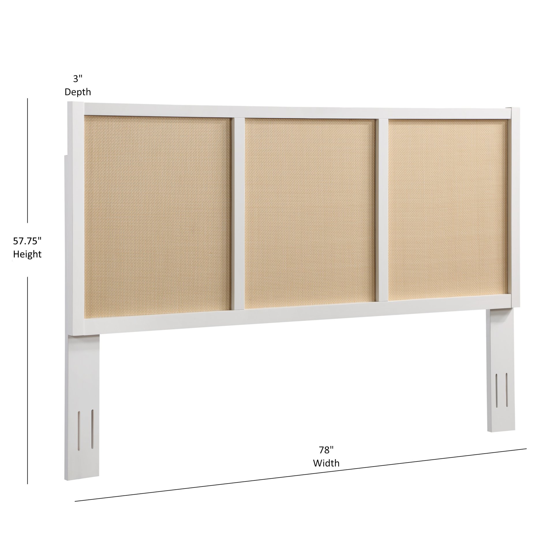 Barkley - King Headboard With Adjustable Height - White - Image 3