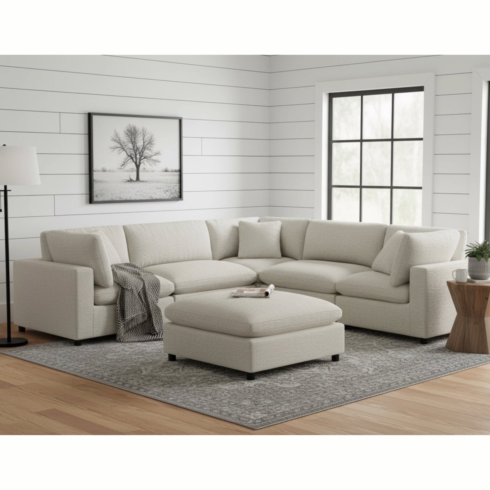 Cassandra - Modular 6 Piece Sectional - Beige - Image 2