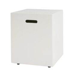 Modern Style Tank Holder / Side Table weight Concrete - White