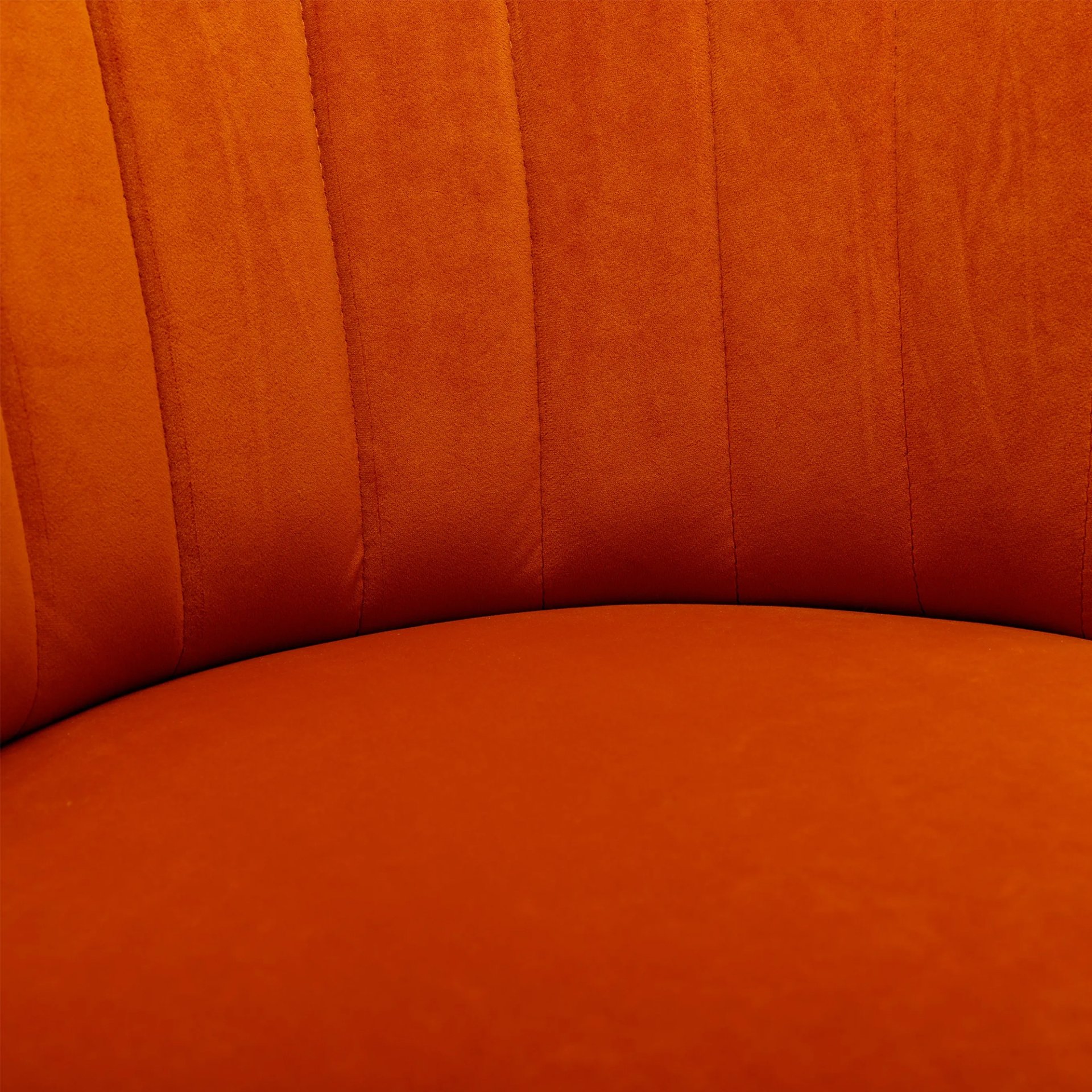 360 Degree Swivel Cuddle Barrel Accent Sofa Chair, Fluffy Round Armchair - Orange - Image 16