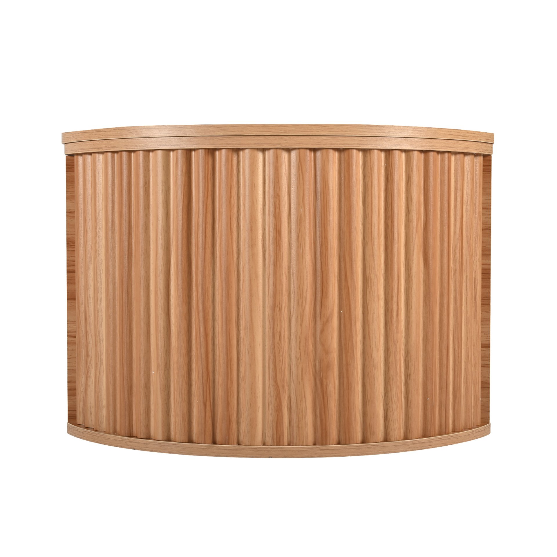 Lift Top Coffee Table With Hidden Compartment, Modern Oval Lift Tabletop For Home Living Room - Light Brown - Image 9