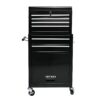 High Capacity Rolling Tool Chest With Wheels And Drawers, 6 Drawer Tool Storage Cabinet - Black - Image 6