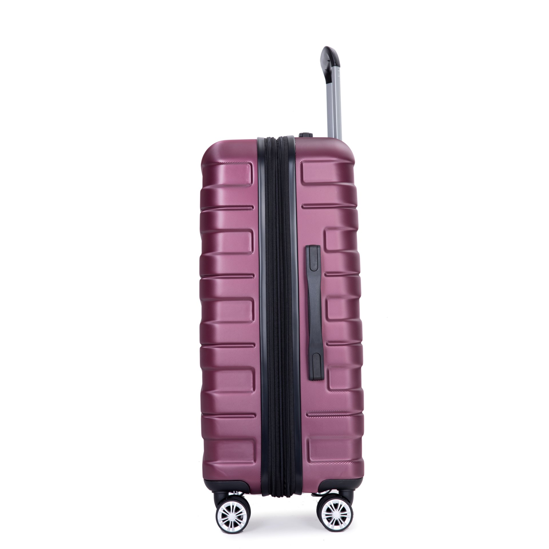 Luggage Set Of 5 Pieces, Expandable Hard Pc Luggage Set With Tsa Lock For Rotating Wheels, Lightweight Rolling Luggage - Wine Red - Image 12