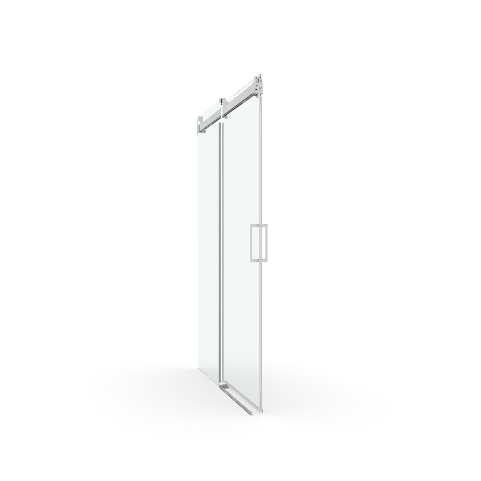Frameless Soft Closing Shower Door, 1 / 4" (6Mm) Tempered Glass Single Sliding With Explosion Proof Coating - Chrome - Image 12