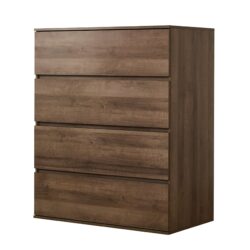 Liv - 4 Drawer Contemporary Wood Chest In With Soft Closing Drawers And Water Resistant - Brown