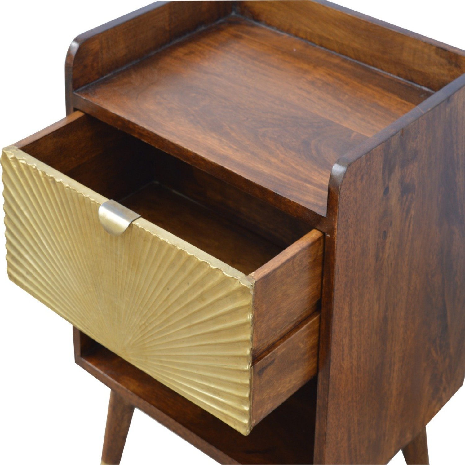 Manila - 1 Drawer Nightstand - Chestnut - Image 18