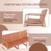 1 Piece Indoor / Outdoor 3 Seater Sofa, UV Resistant, Waterproof And Durable - Apricot Brown - Image 8