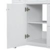 36" Bathroom Vanity With Sink, Soft Close Doors, And Adjustable Shelves Solid Frame - White - Image 18