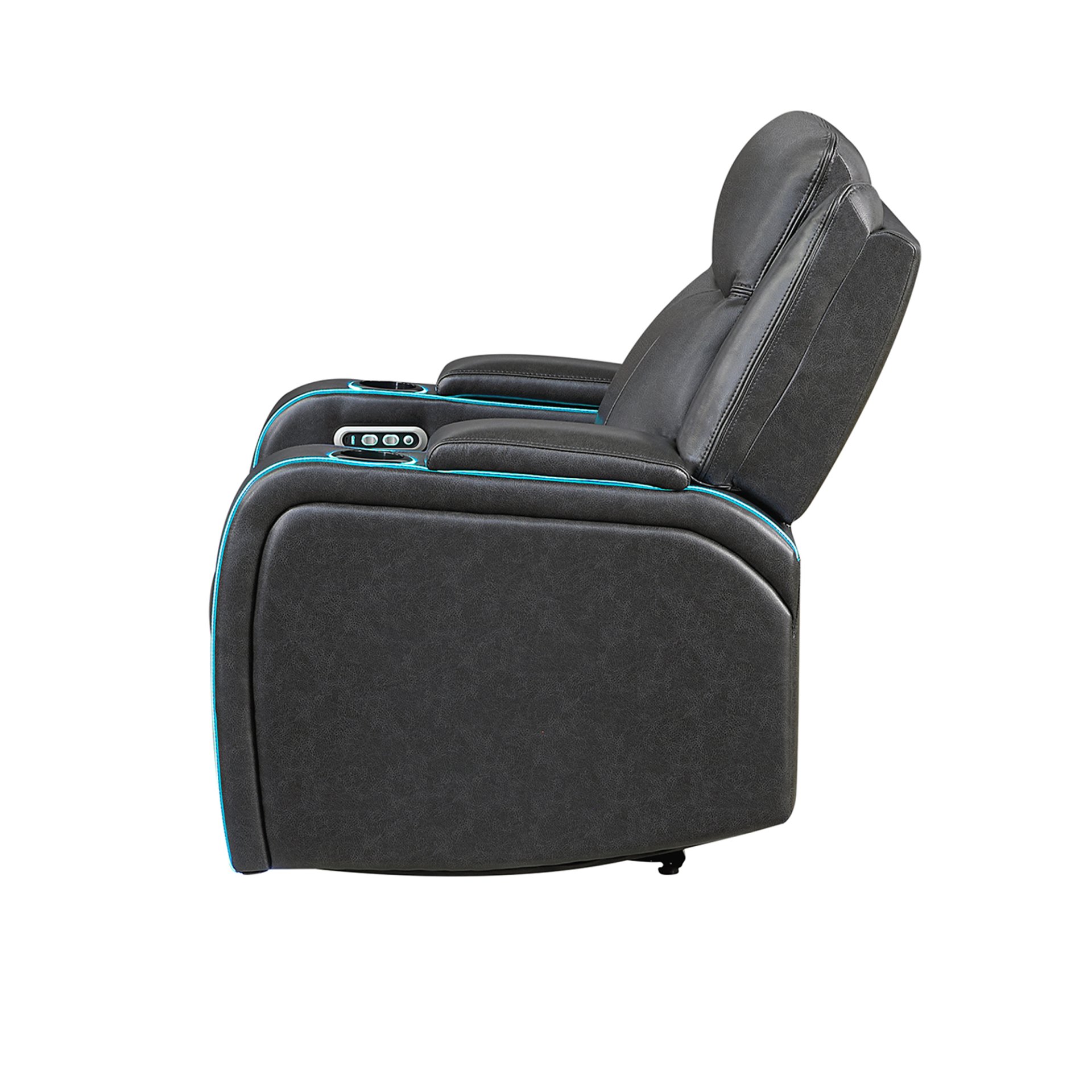 Blanca - Power Recliner With LED - Charcoal - Image 7