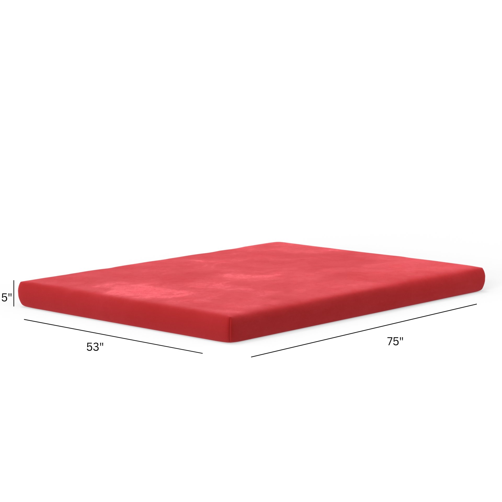 Kids Pedic - 5" Full Classic Comfort Mattress - Red - Image 11