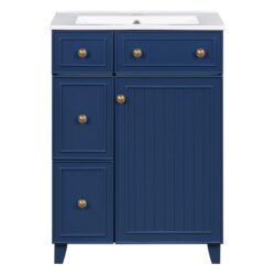 Bathroom Vanity Cabinet With Sink - Blue
