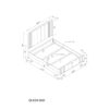 Beverly - 5 Piece Queen Bedroom Set With Cooler, Fluted Design Bed With LED Lights, Upholstered Headboard, Spacious Drawers Construction - Black White - Image 11