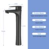 Single Handle Vessel Sink Faucet With Tall Spout For Bathroom Vanity - Oil-Rubbed Bronze - Image 3