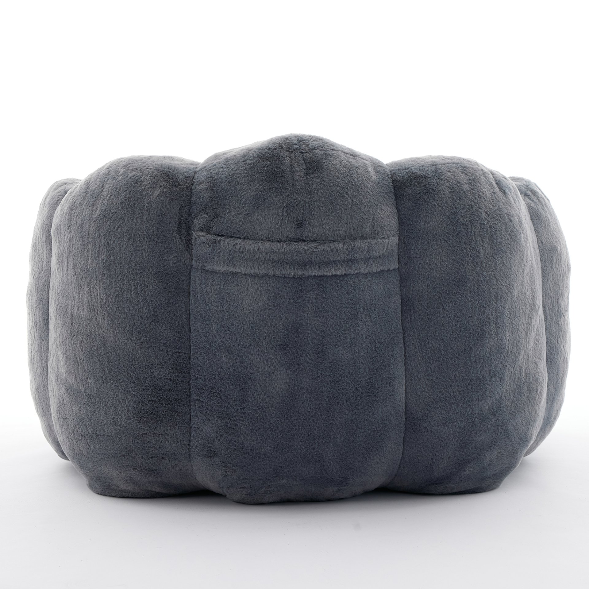 Lotus Compression Sofa Bean Bag With Pull Ring - Gray - Image 6