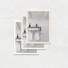Bathroom Medicine Cabinet With Lights, LED Medicine Cabinet With Mirror, Lighted Medicine Cabinet With Defogger, Dimmer, Digital Clock & Temp Display, Surface Mount - Silver - Image 5