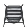 Outdoor Bar Height Metal Frame Counter Stools With Scallop Shaped Backrest & Water Resistant Cushions (Set of 2) - Matte Black - Image 11
