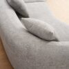 4 Seater Sofa With Chenille Fabric, 30D, 60 Hardness Full Sponge, 4 Pillow For Living Room, Home Furniture Sleeper Sectional Sofa For Apartment - Gray - Image 30