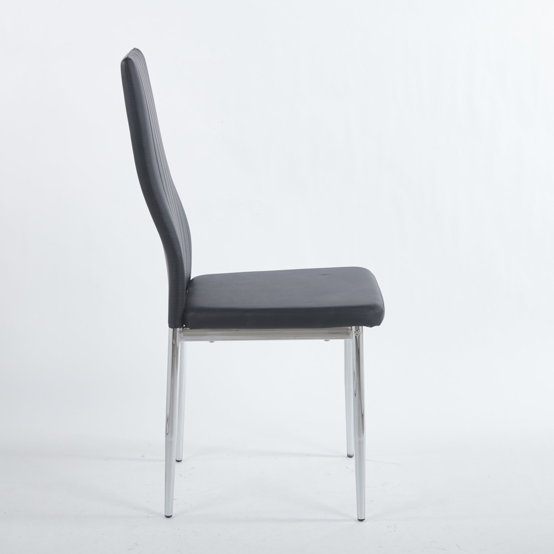 Dining Chair Design For Living Room, Kitchen (Set of 4) - Chrome - Image 10