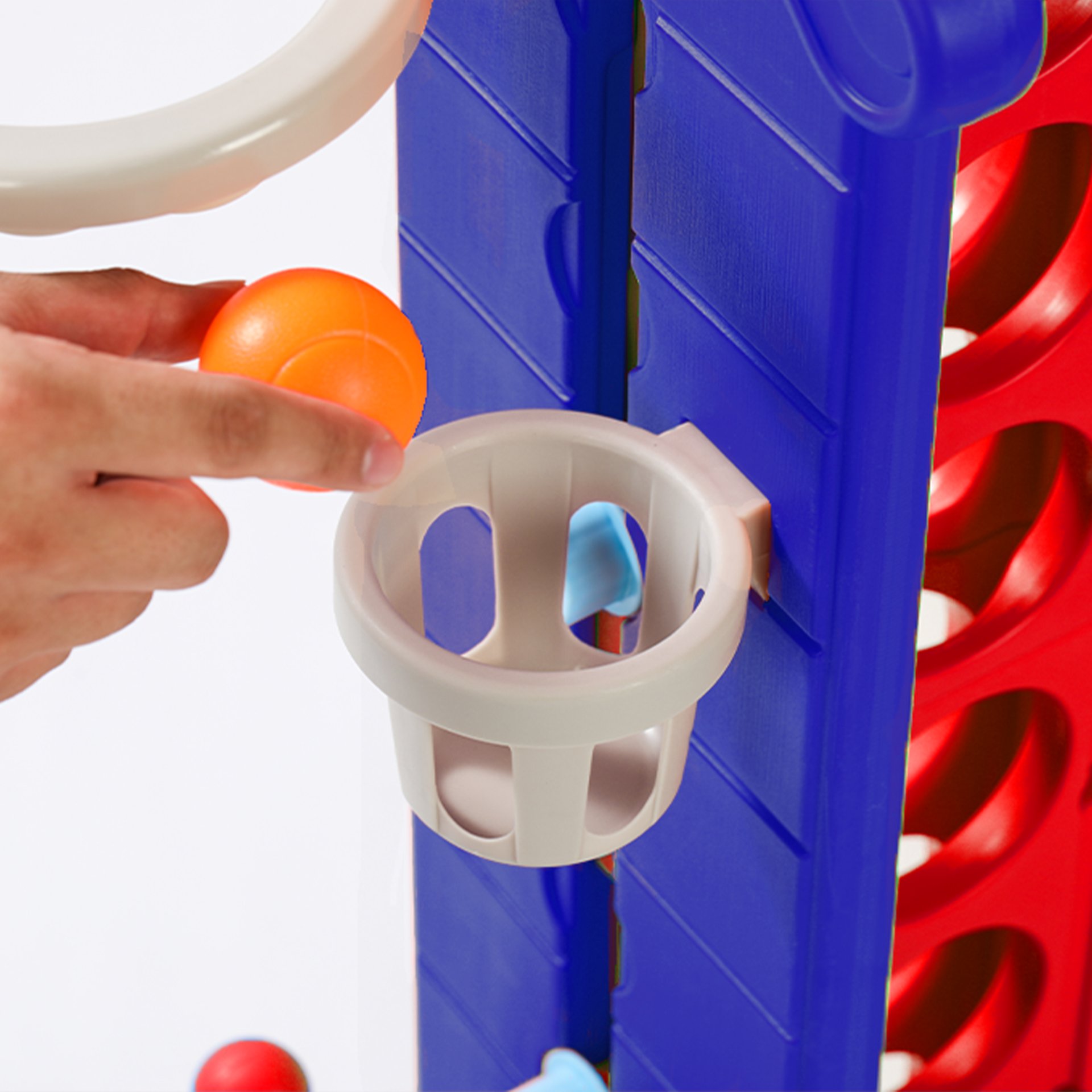 4 To Score Giant Game Set With Mesh Bag & Jumbo Connect 4 - Blue / Red - Image 10