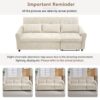 2 In 1, 3 Seater Sofa With Pull Out Bed And Reversible Recliner - Beige - Image 9