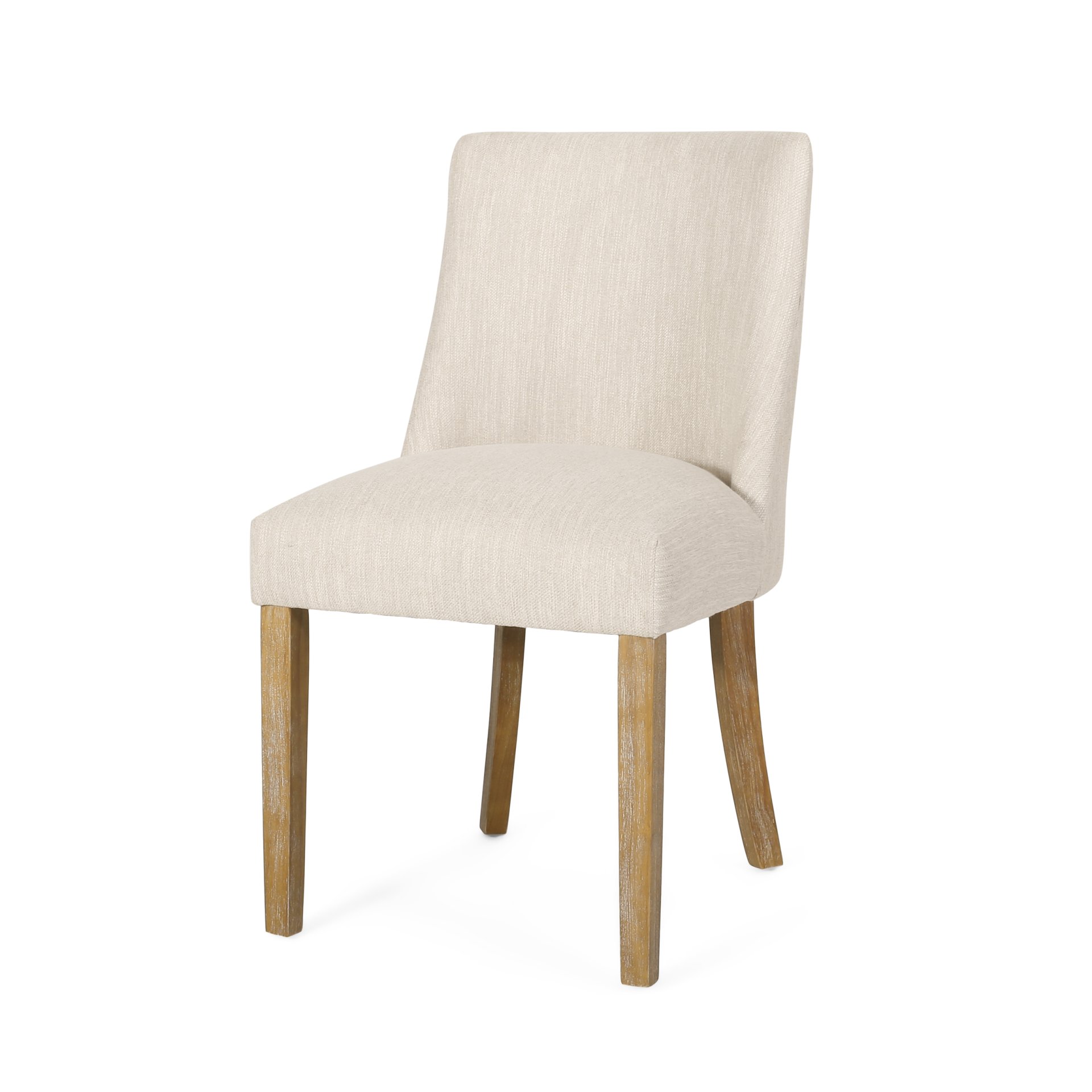 Classic Fabric Dining Chair - Beige - Image 7